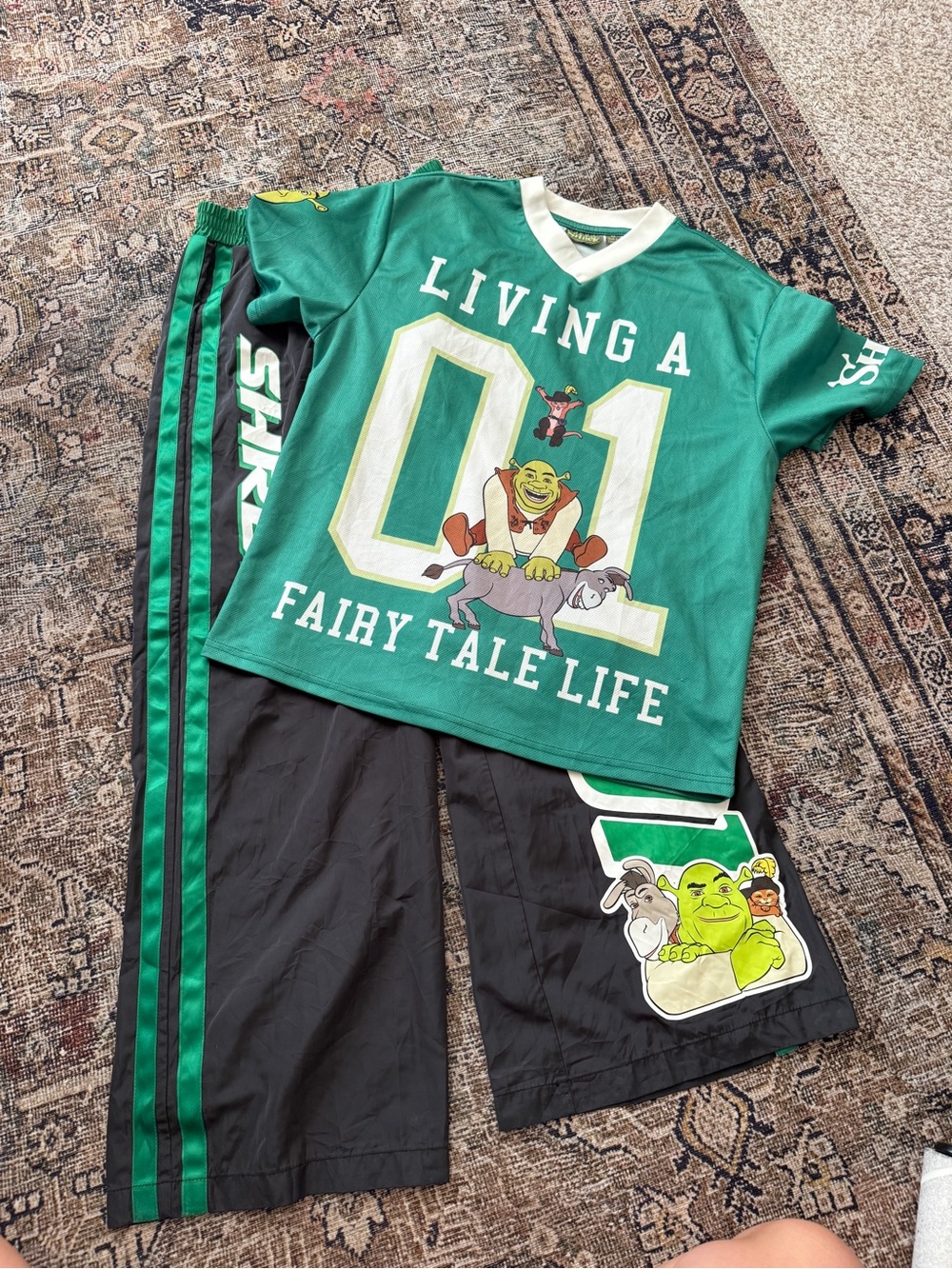 DreamWorks Shrek "Living A Fairy Tale Life" 01 Football Jersey & Track Pants Set